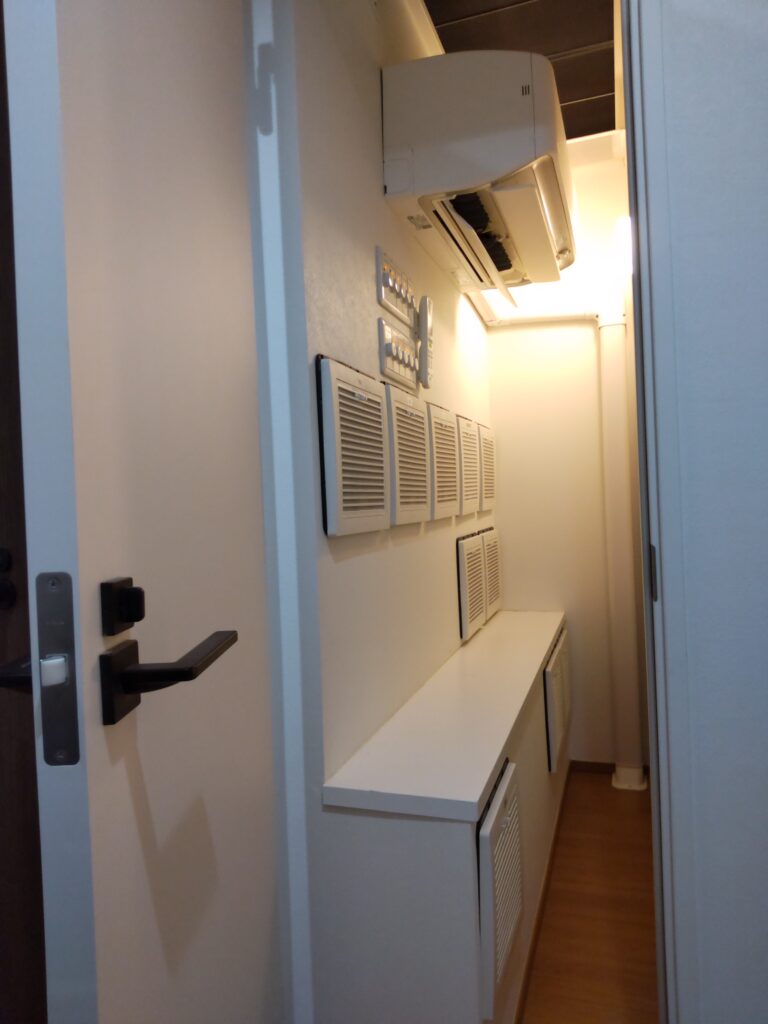 全館空調YUCACOシステムのエアコン空調室