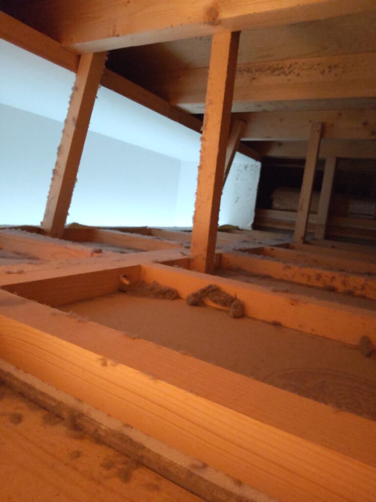 全館空調天井裏のほこり